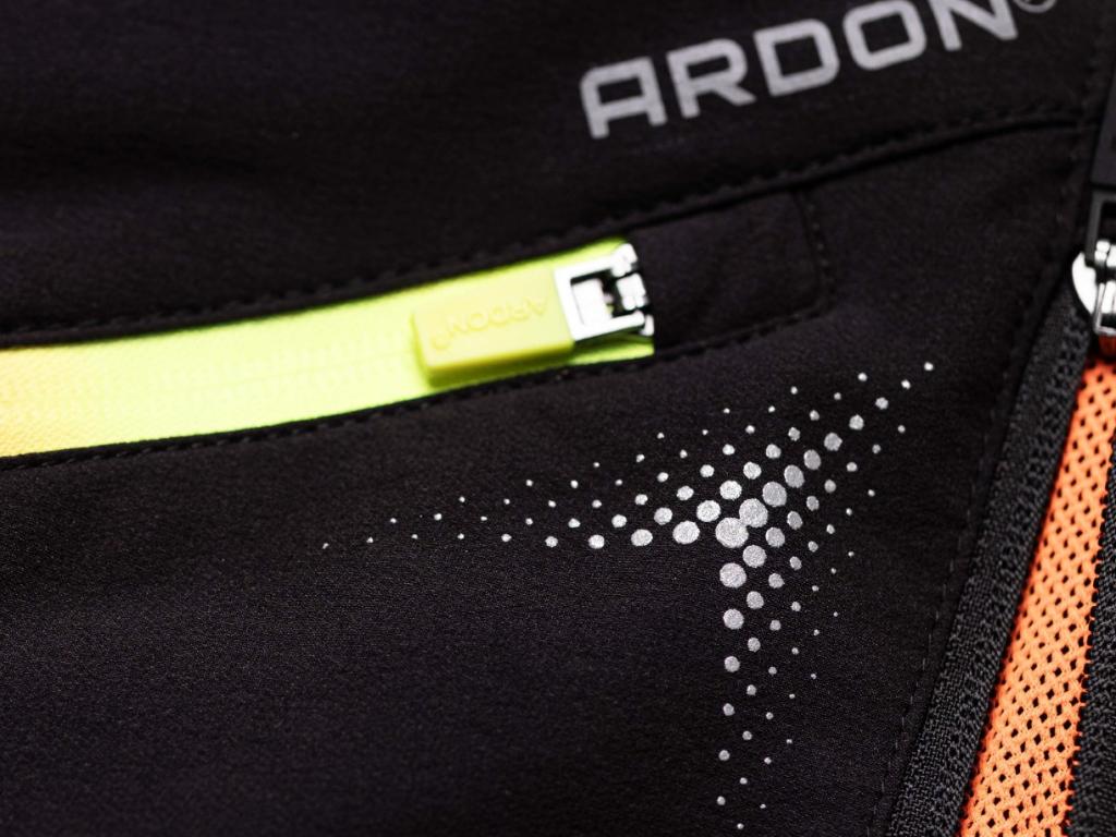 Softshellové kraťasy ARDON®CREATRON® čierna neon
