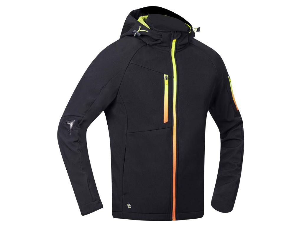 Softshellová bunda ARDON®CREATRON® čierna neon