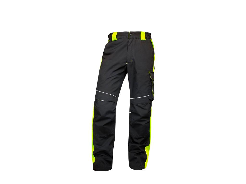 Nohavice ARDON®NEON čierno-žltá skrátené