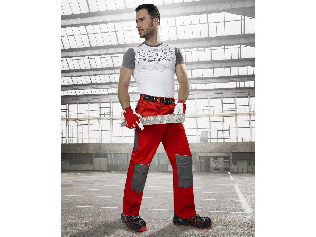 Nohavice ARDON®2STRONG červeno-šedé