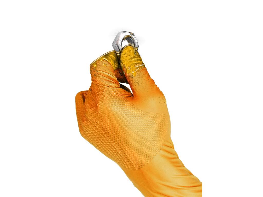 Jednorázové rukavice GRIPPAZ® 246 - oranžová