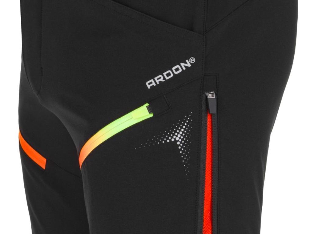 Softshellové kraťasy ARDON®CREATRON® čierna neon