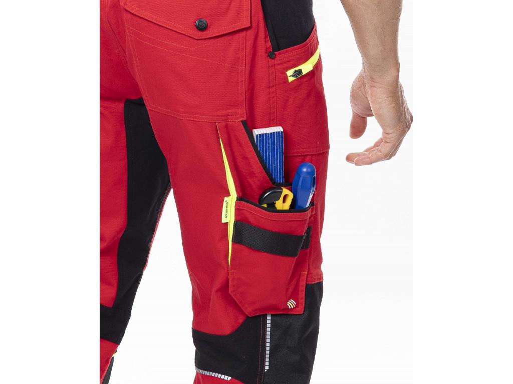 Nohavice na traky ARDON®4Xstretch® červené