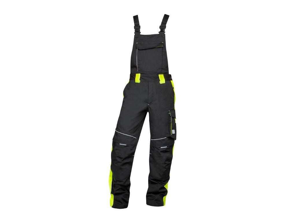 Nohavice na traky ARDON®NEON čierno-žltá