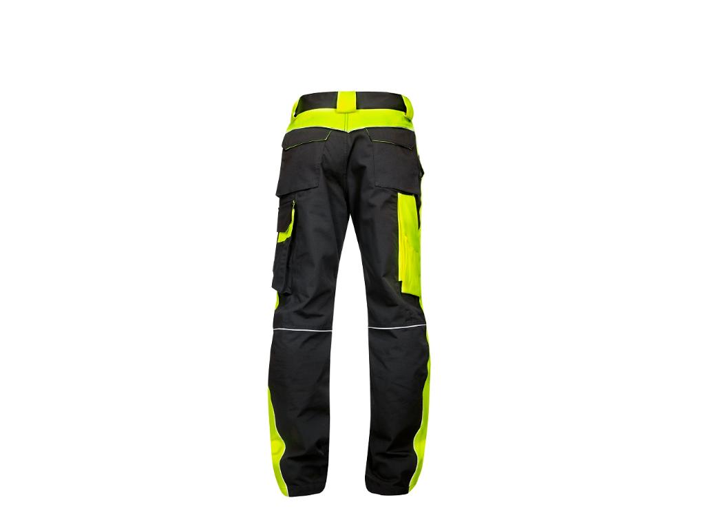 Nohavice ARDON®NEON čierno-žltá skrátené