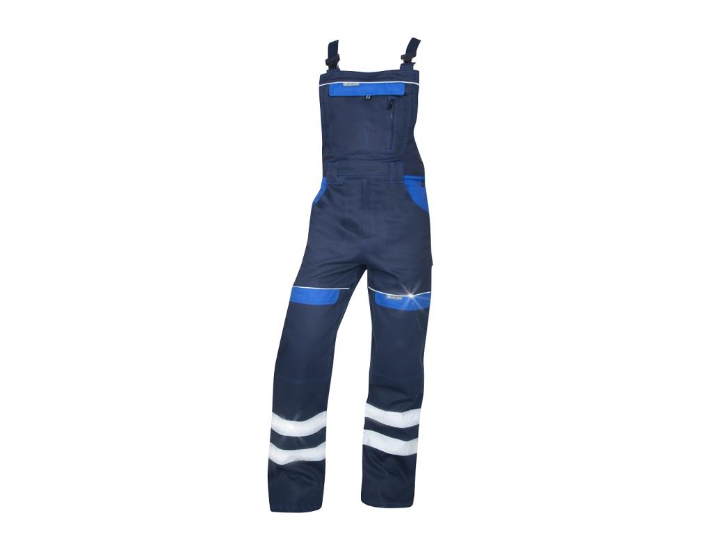 Nohavice na traky ARDON®COOL TREND s reflex. pruhy tmavo modré-svetlo modré