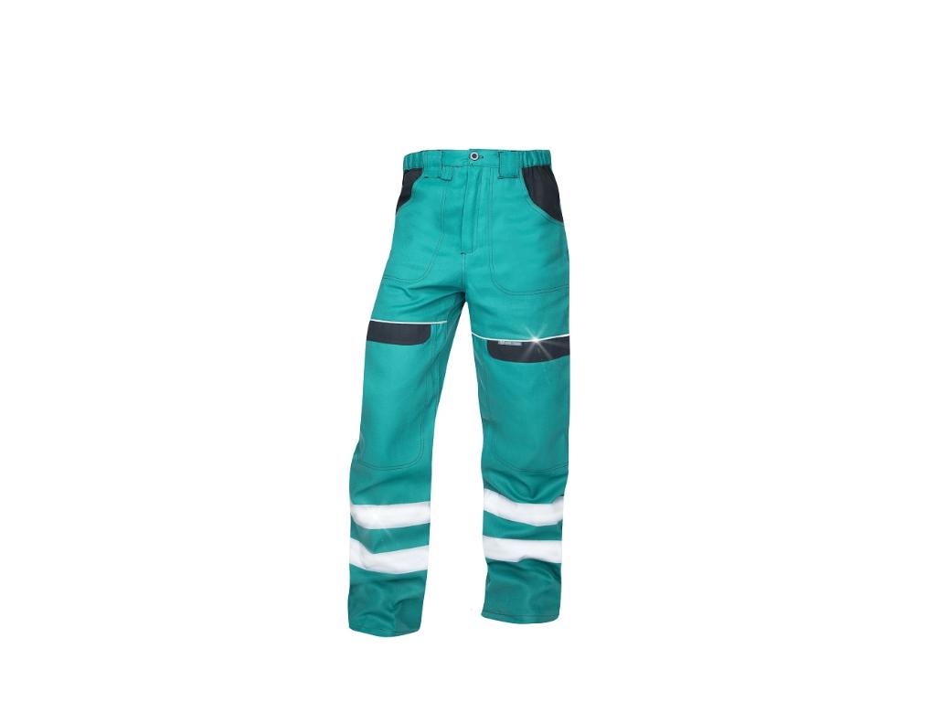 Nohavice ARDON®COOL TREND s reflex. pruhy zelené