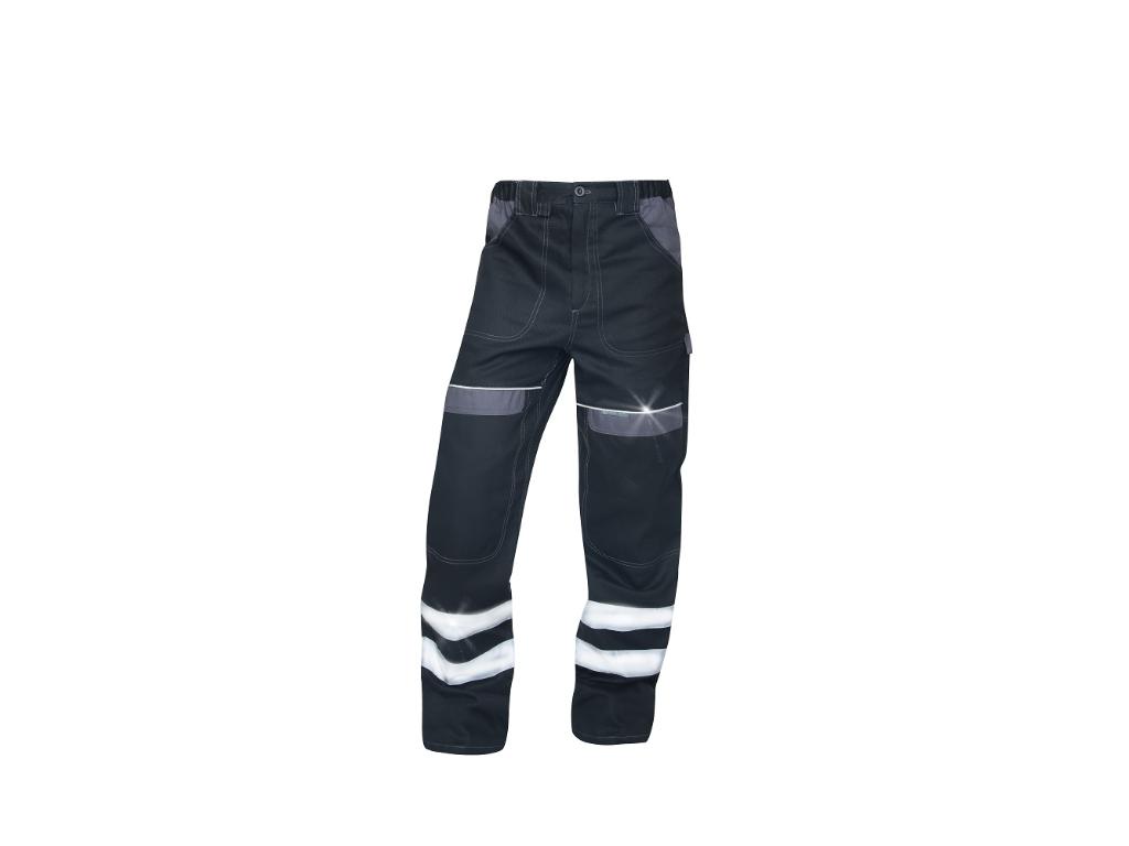 Nohavice ARDON®COOL TREND s reflex. pruhy čierne