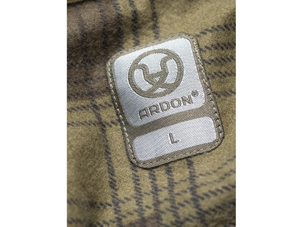 Flanelová košeľa ARDON®URBAN, khaki