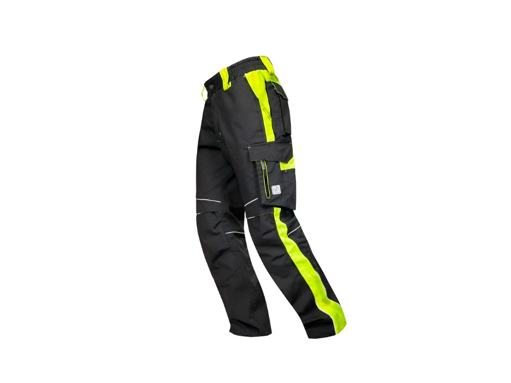 Nohavice ARDON®NEON čierno-žltá skrátené