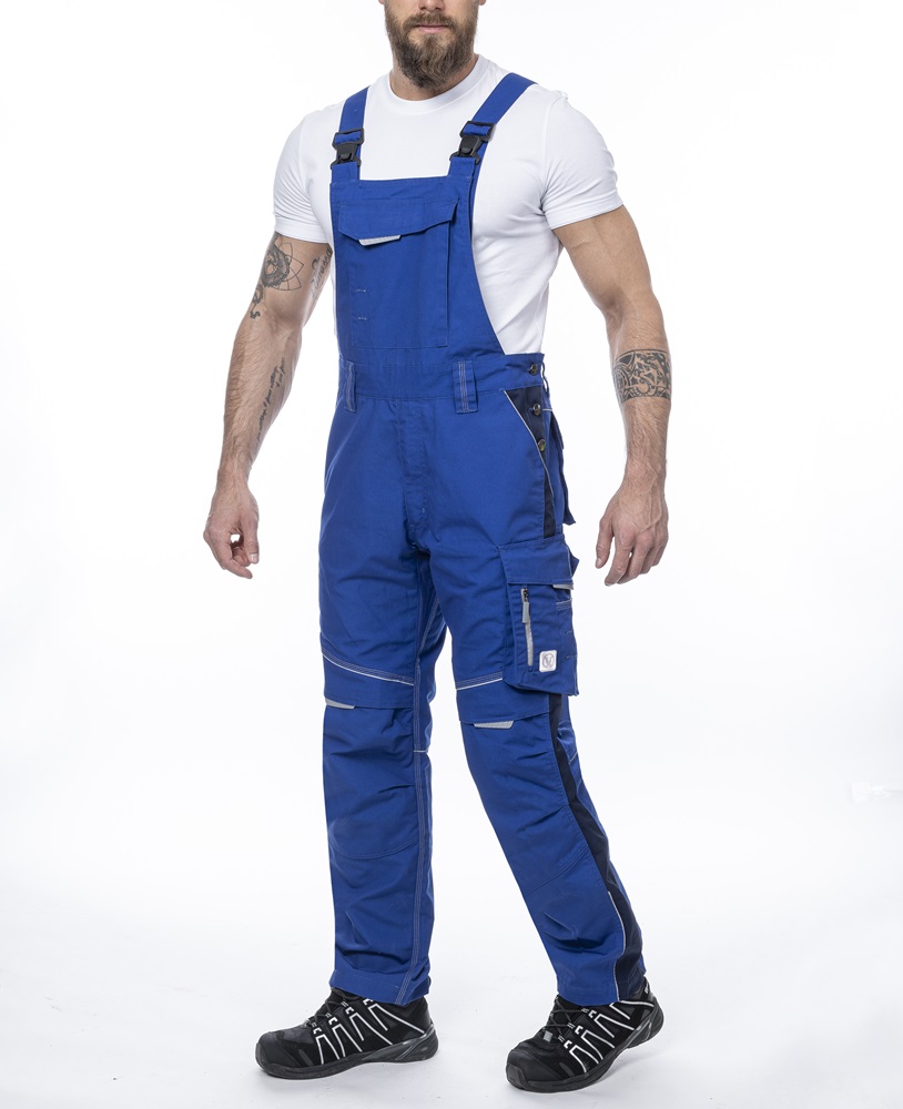 Nohavice na traky ARDON®URBAN+ stredne modré royal predĺžené