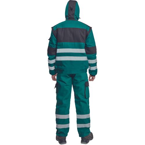 MAX WINTER RFLX bunda zelená/čierna