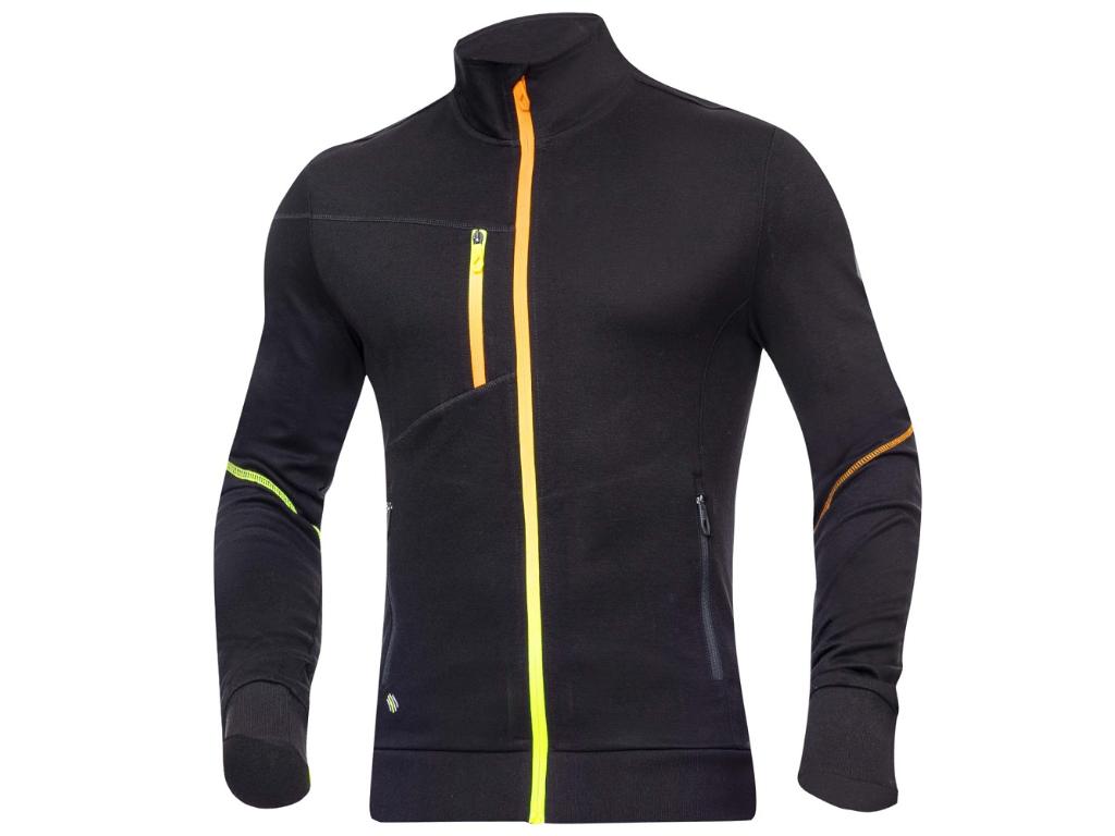Mikina ARDON®CREATRON® čierna neon