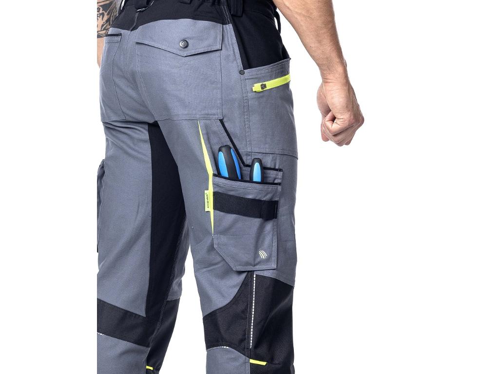 Nohavice na traky ARDON®4Xstretch® šedá