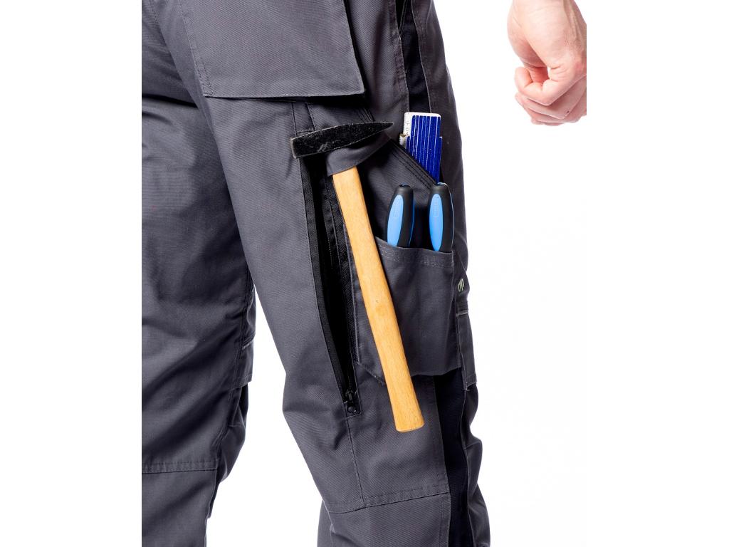 Nohavice na traky ARDON®URBAN+ tmavo šedé skrátené