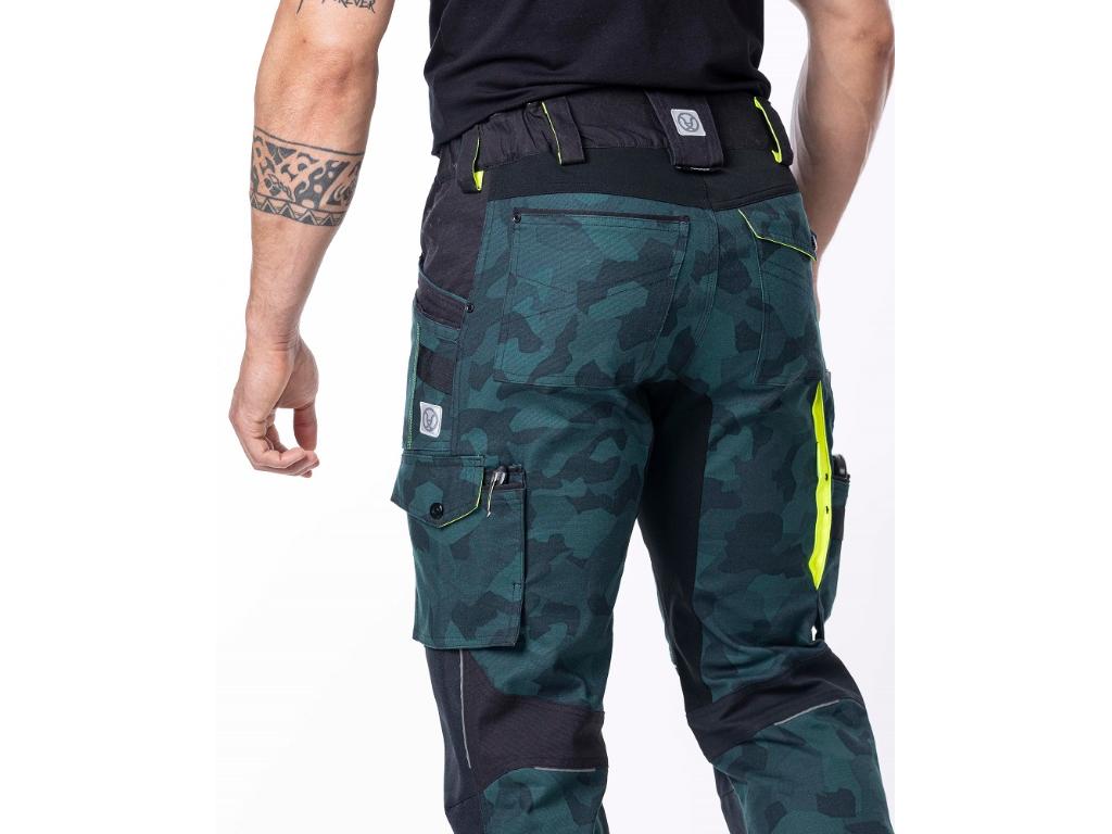 Nohavice ARDON®CREATRON®CAMO zelená