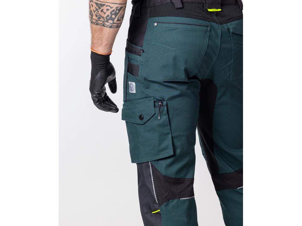 Nohavice na traky ARDON®4Xstretch® tmavo zelené