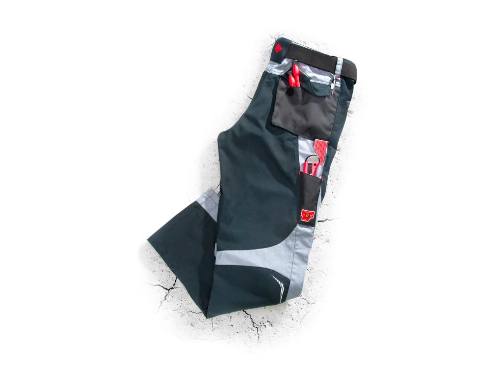 Nohavice ARDON®R8ED+ čierne predĺžené