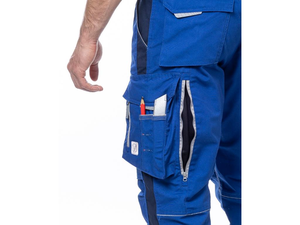 Nohavice na traky ARDON®URBAN+ stredne modré royal