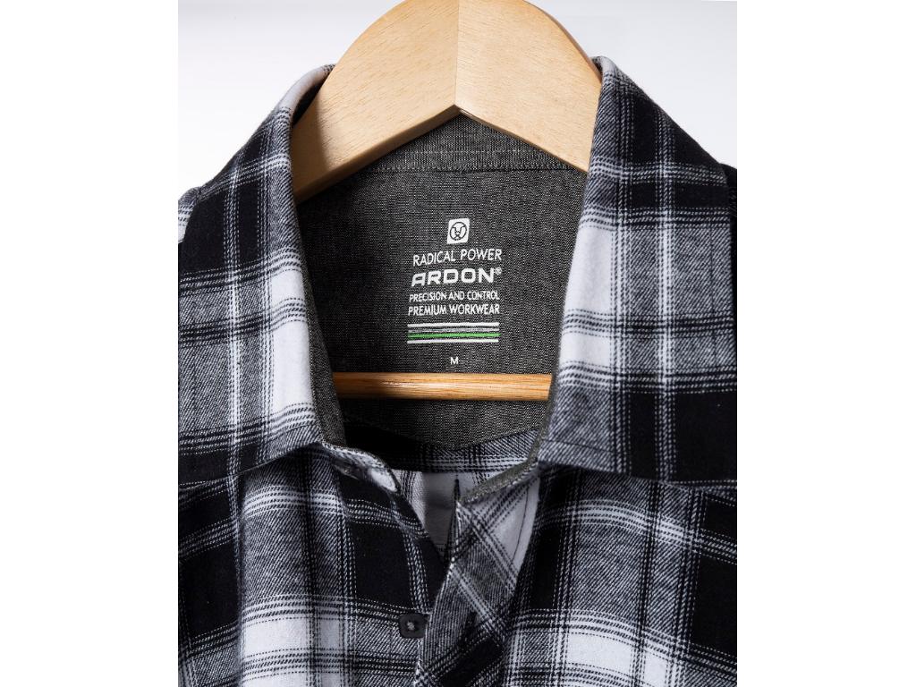 Košeľa ARDON®OPTIFLANNELS čierna