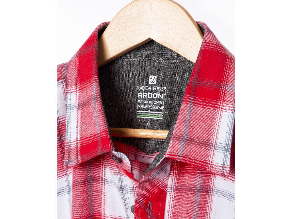 Košeľa ARDON®OPTIFLANNELS červená