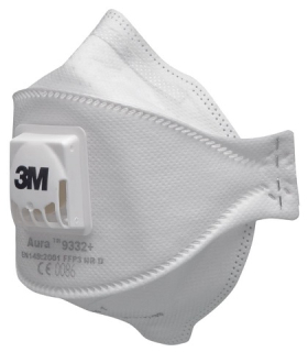 3M 9332+ resp.FFP3 vent. Aura (cena za 1ks, 10 ks v BAL)