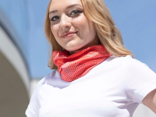 Dámský multifunkční šátek ARDON®CITYCONIC® lososová