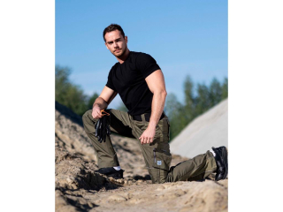 Nohavice ARDON®URBAN+ khaki skrátené