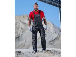 Nohavice na traky ARDON®URBAN+ tmavo šedé predĺžené