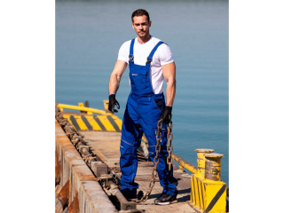 Nohavice na traky ARDON®URBAN+ stredne modré royal