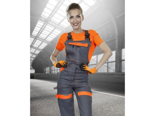 Dámske nohavice na traky ARDON®COOL TREND šedo-oranžové