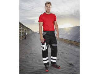 Nohavice ARDON®COOL TREND s reflex. pruhy čierne