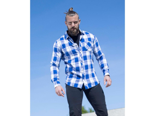 Košeľa ARDON®OPTIFLANNELS stredne modrá royal