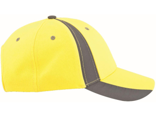 Baseballová čiapka ARDON®TWINKLE s reflex. pruhmi žltá