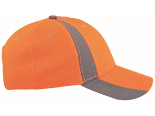 Baseballová čiapka ARDON®TWINKLE s reflex. pruhmi oranžová