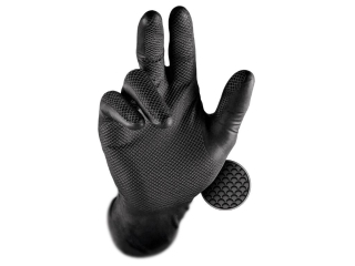 Jednorázové rukavice GRIPPAZ® 246 - čierna